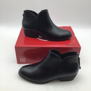 Journee Collection Black Ankle Booties